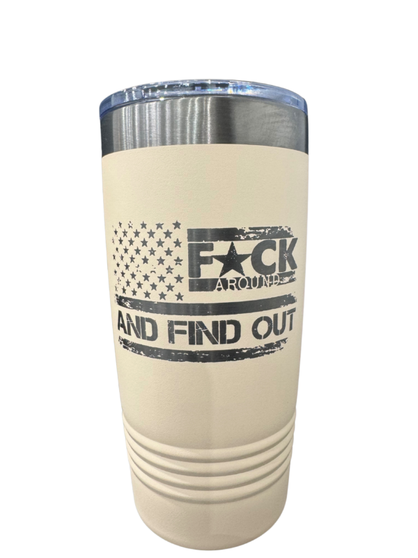Laser Engraved FAFO 20oz Tumbler