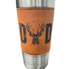 Dad laser engraved leather tumbler 20oz