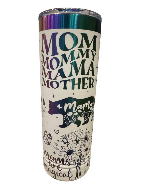 Laser Engraved Mom 22oz Tumbler