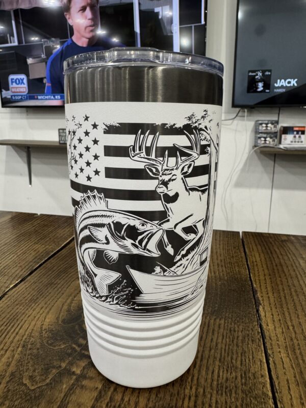 Laser Engraved Wildlife 20oz Tumbler - Image 2