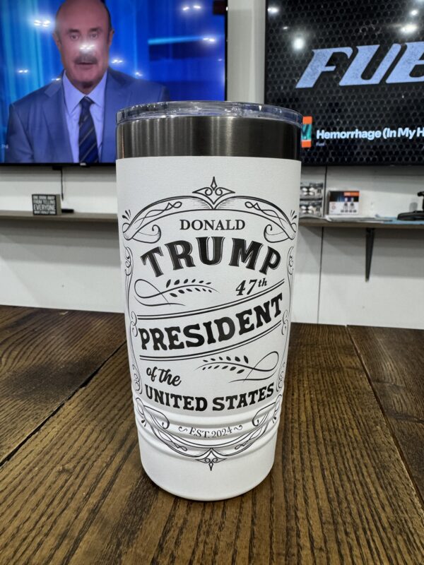 Laser Engraved Trump 20oz Tumbler - Image 3
