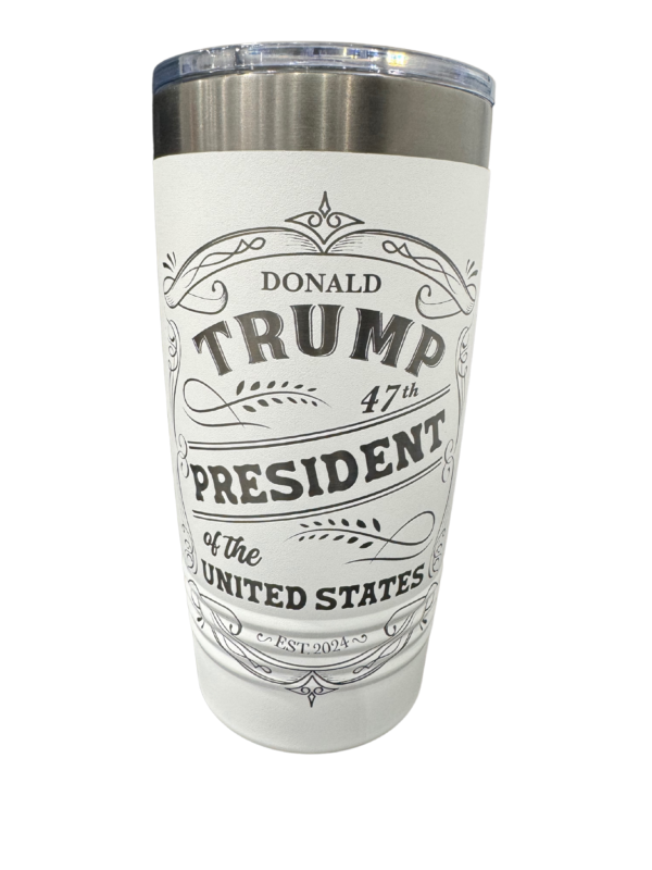 Laser Engraved Trump 20oz Tumbler