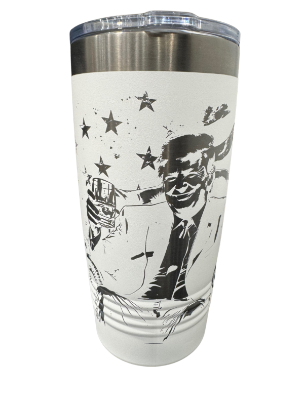 Laser Engraved Trump 20oz Tumbler - Image 2